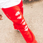 RED TAKEOVER SWEATPANTS